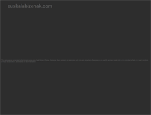 Tablet Screenshot of euskalabizenak.com